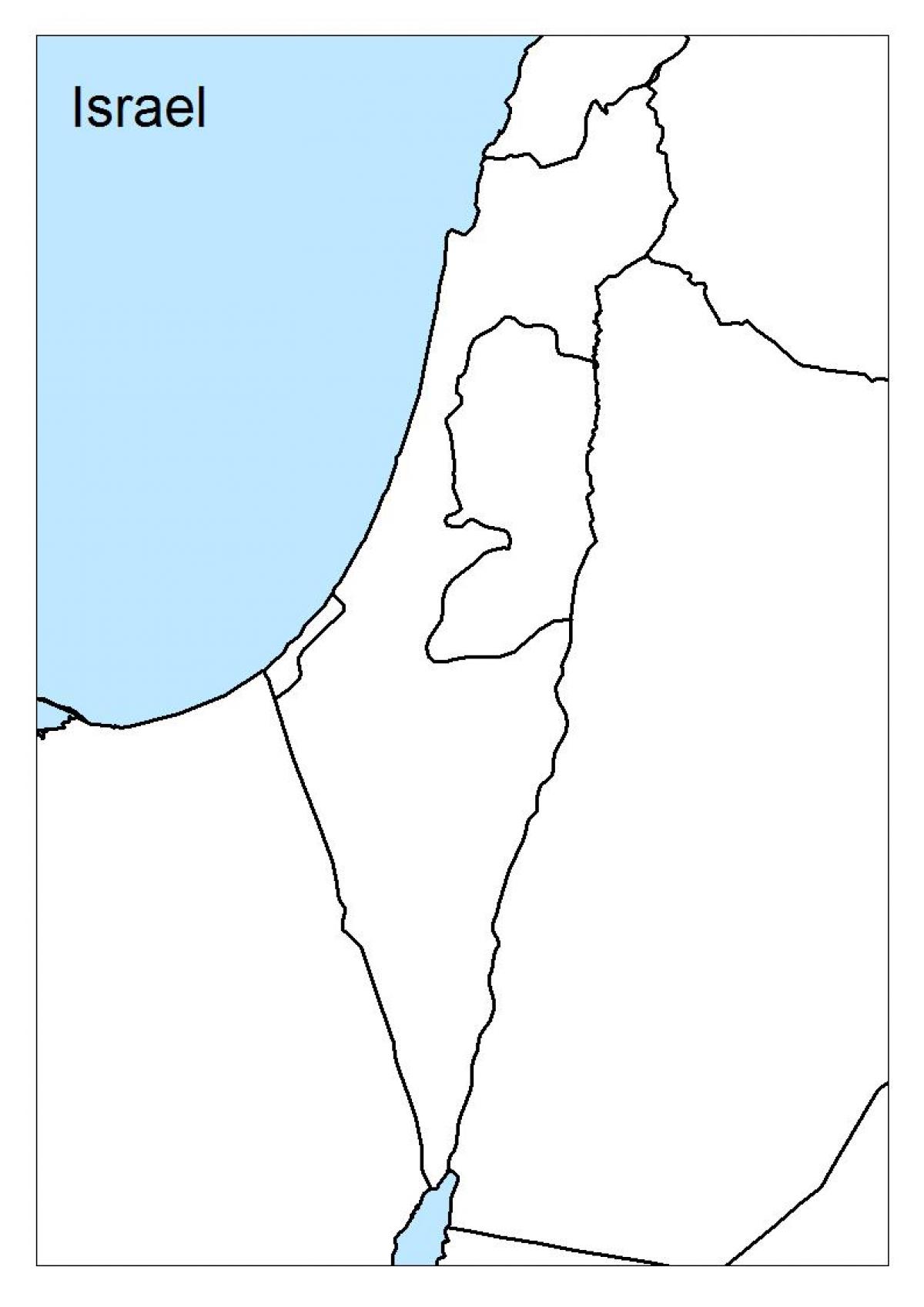 地图以色列的空白