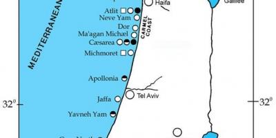 地图以色列港口